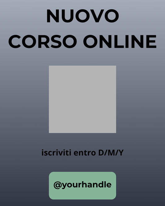 Template per post instagram